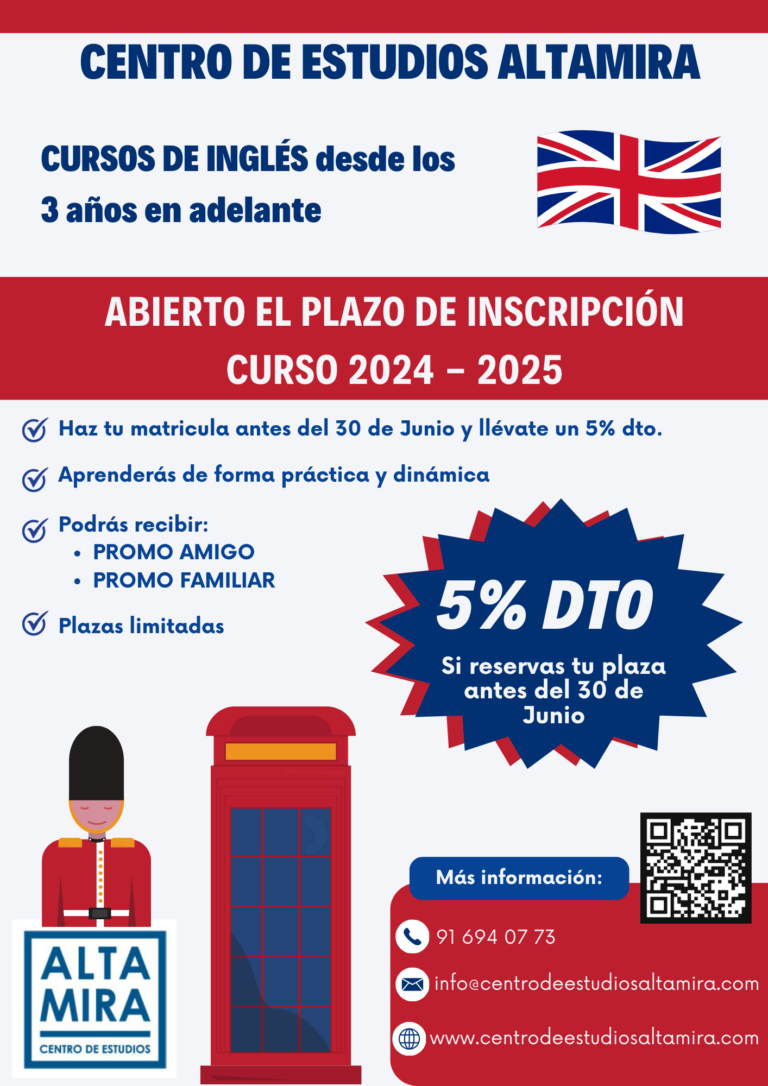 Cursos de inglés en Leganés 2024 2025